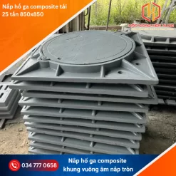nắp ga composite 850x850 tải 25 tấn