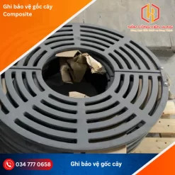 tấm ghi bảo vệ gốc cây làm bằng composite